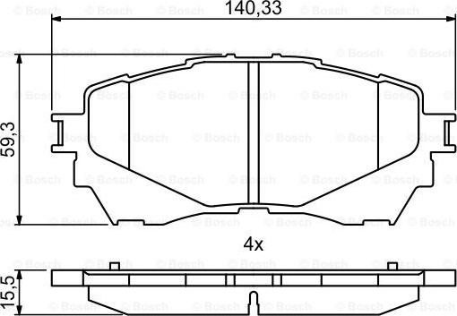 BOSCH 0 986 494 793 - Set placute frana,frana disc aaoparts.ro