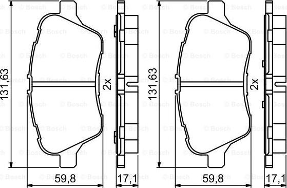 BOSCH 0 986 494 792 - Set placute frana,frana disc aaoparts.ro