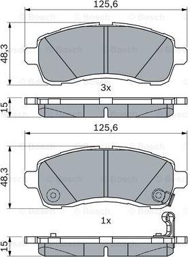 BOSCH 0986494754 - Set placute frana,frana disc aaoparts.ro