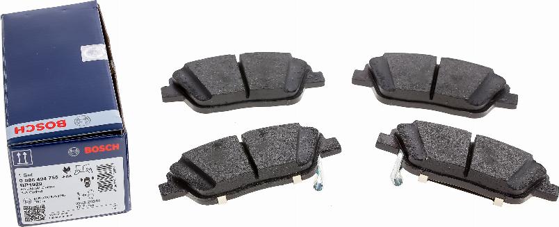 BOSCH 0 986 494 755 - Set placute frana,frana disc aaoparts.ro