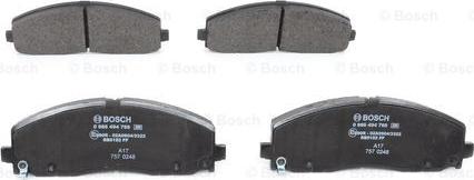 BOSCH 0 986 494 769 - Set placute frana,frana disc aaoparts.ro