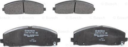 BOSCH 0 986 494 769 - Set placute frana,frana disc aaoparts.ro