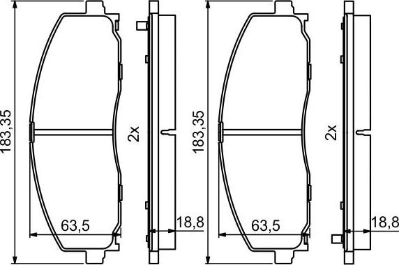 BOSCH 0 986 494 769 - Set placute frana,frana disc aaoparts.ro