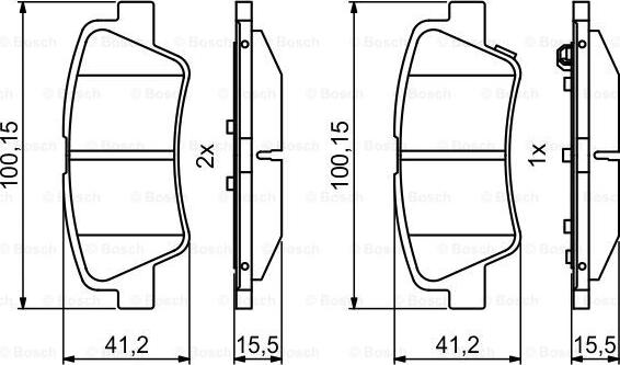 BOSCH 0 986 494 768 - Set placute frana,frana disc aaoparts.ro