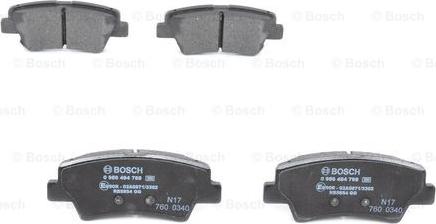 BOSCH 0 986 494 768 - Set placute frana,frana disc aaoparts.ro