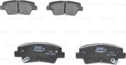 BOSCH 0 986 494 768 - Set placute frana,frana disc aaoparts.ro