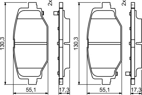 BOSCH 0 986 494 767 - Set placute frana,frana disc aaoparts.ro