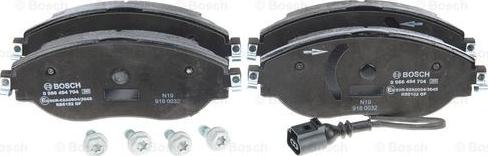 BOSCH 0 986 494 704 - Set placute frana,frana disc aaoparts.ro