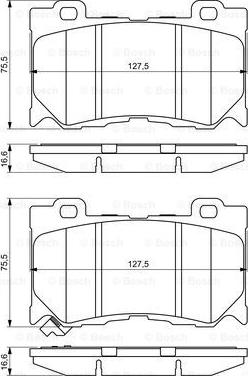 BOSCH 0 986 494 707 - Set placute frana,frana disc aaoparts.ro