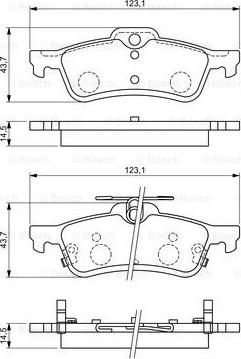 BOSCH 0 986 494 719 - Set placute frana,frana disc aaoparts.ro