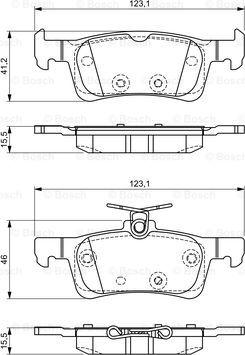 BOSCH 0 986 494 715 - Set placute frana,frana disc aaoparts.ro