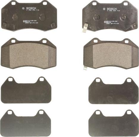 BOSCH 0 986 494 718 - Set placute frana,frana disc aaoparts.ro