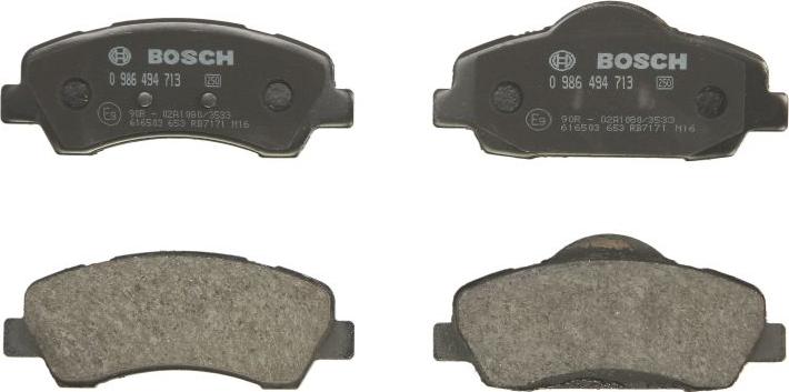 BOSCH 0 986 494 713 - Set placute frana,frana disc aaoparts.ro