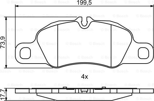 BOSCH 0 986 494 784 - Set placute frana,frana disc aaoparts.ro