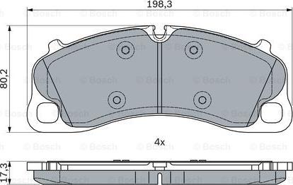 BOSCH 0 986 494 788 - Set placute frana,frana disc aaoparts.ro