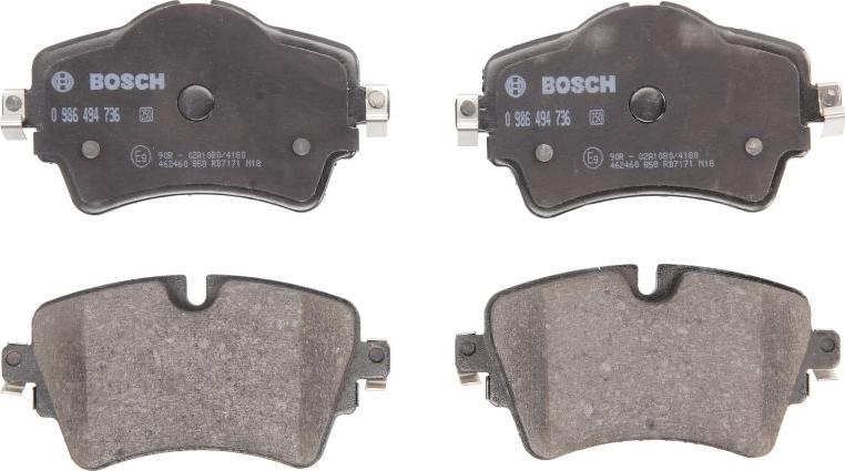 BOSCH 0 986 494 736 - Set placute frana,frana disc aaoparts.ro