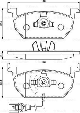 BOSCH 0 986 494 721 - Set placute frana,frana disc aaoparts.ro