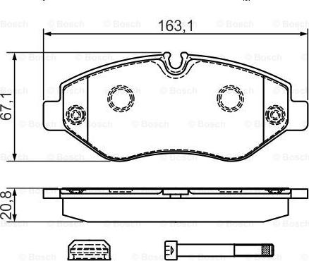 BOSCH 0 986 494 728 - Set placute frana,frana disc aaoparts.ro