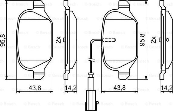 BOSCH 0 986 494 779 - Set placute frana,frana disc aaoparts.ro