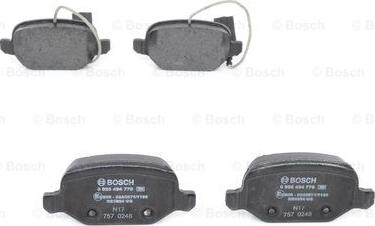 BOSCH 0 986 494 776 - Set placute frana,frana disc aaoparts.ro