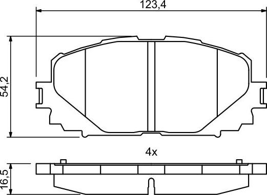 BOSCH 0 986 494 770 - Set placute frana,frana disc aaoparts.ro