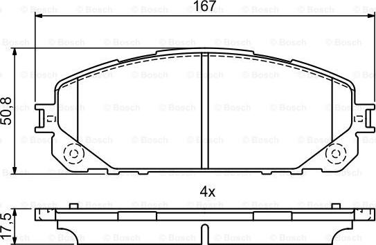 BOSCH 0 986 495 404 - Set placute frana,frana disc aaoparts.ro