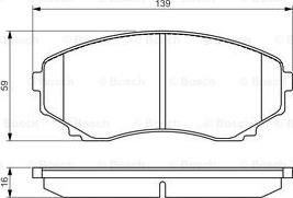 BOSCH 0 986 495 131 - Set placute frana,frana disc aaoparts.ro