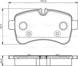 BOSCH 0 986 495 120 - Set placute frana,frana disc aaoparts.ro