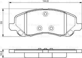 BOSCH 0 986 495 170 - Set placute frana,frana disc aaoparts.ro