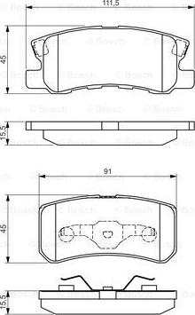 BOSCH 0 986 495 172 - Set placute frana,frana disc aaoparts.ro