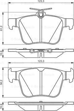 BOSCH 0 986 495 346 - Set placute frana,frana disc aaoparts.ro