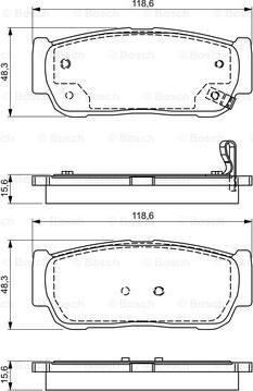 BOSCH 0 986 495 315 - Set placute frana,frana disc aaoparts.ro