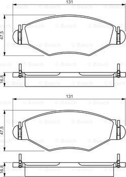 BOSCH 0 986 495 244 - Set placute frana,frana disc aaoparts.ro