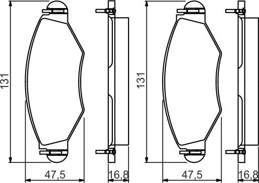 BOSCH 0 986 495 244 - Set placute frana,frana disc aaoparts.ro