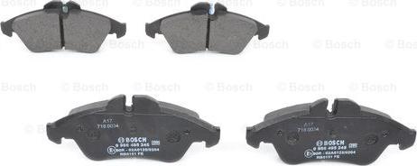 BOSCH 0 986 495 245 - Set placute frana,frana disc aaoparts.ro