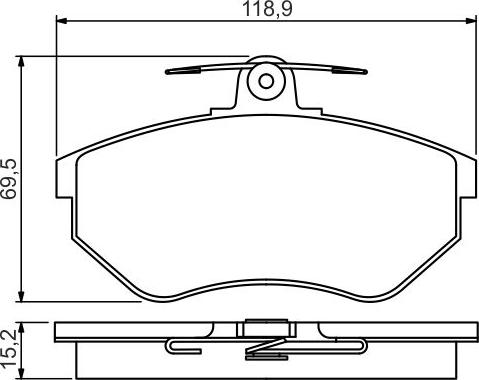 BOSCH 0 986 495 246 - Set placute frana,frana disc aaoparts.ro