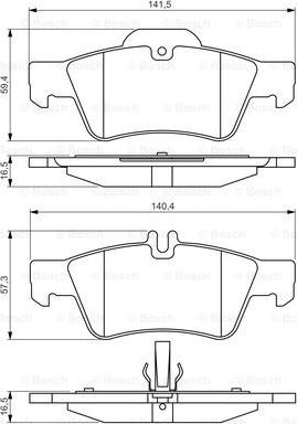 BOSCH 0 986 495 248 - Set placute frana,frana disc aaoparts.ro