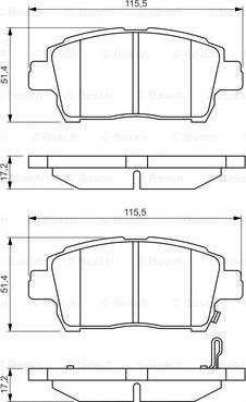 BOSCH 0 986 495 242 - Set placute frana,frana disc aaoparts.ro