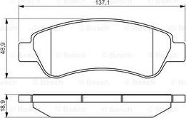 BOSCH 0 986 495 254 - Set placute frana,frana disc aaoparts.ro