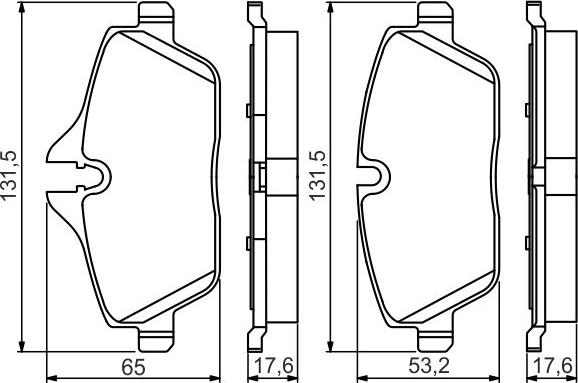 BOSCH 0 986 495 251 - Set placute frana,frana disc aaoparts.ro