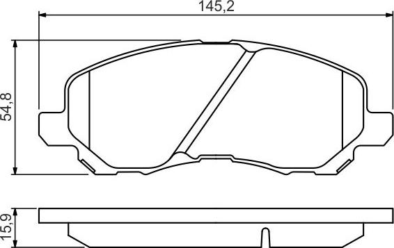 BOSCH 0 986 495 253 - Set placute frana,frana disc aaoparts.ro