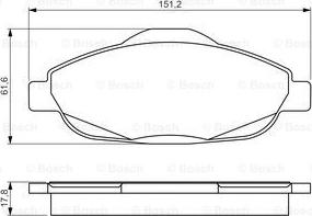 BOSCH 0 986 495 266 - Set placute frana,frana disc aaoparts.ro