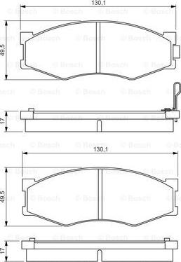 BOSCH 0 986 495 263 - Set placute frana,frana disc aaoparts.ro
