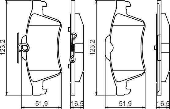 BOSCH 0 986 495 216 - Set placute frana,frana disc aaoparts.ro