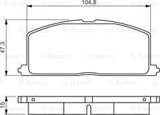 BOSCH 0 986 495 234 - Set placute frana,frana disc aaoparts.ro