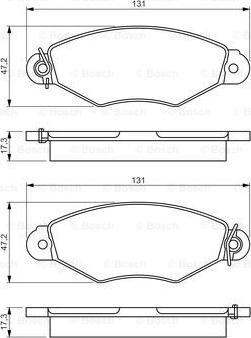 BOSCH 0 986 495 235 - Set placute frana,frana disc aaoparts.ro