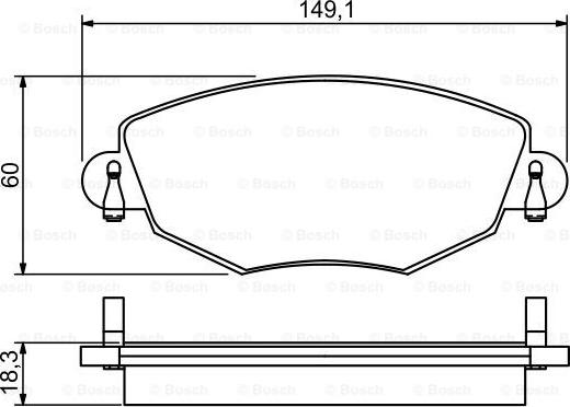 BOSCH 0 986 495 230 - Set placute frana,frana disc aaoparts.ro