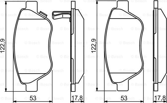 BOSCH 0 986 495 237 - Set placute frana,frana disc aaoparts.ro