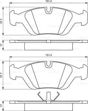 BOSCH 0 986 495 229 - Set placute frana,frana disc aaoparts.ro