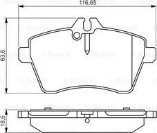 BOSCH 0 986 495 273 - Set placute frana,frana disc aaoparts.ro